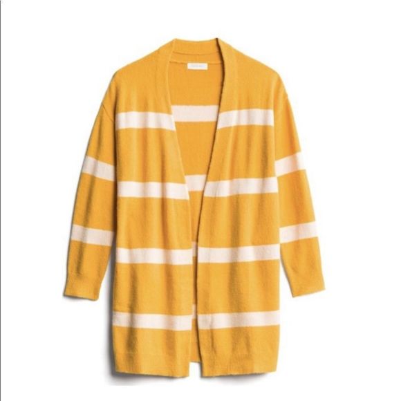 Sophie Rue Demeter Yellow and White Striped Cardigan Size XS - Picture 1 of 8